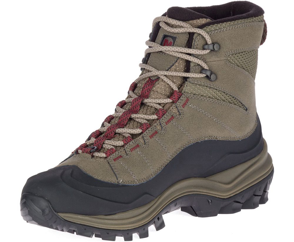 Merrell Boots Brown - Thermo Chill Mid Shell Waterproof - Mens 30SLOGXCT
